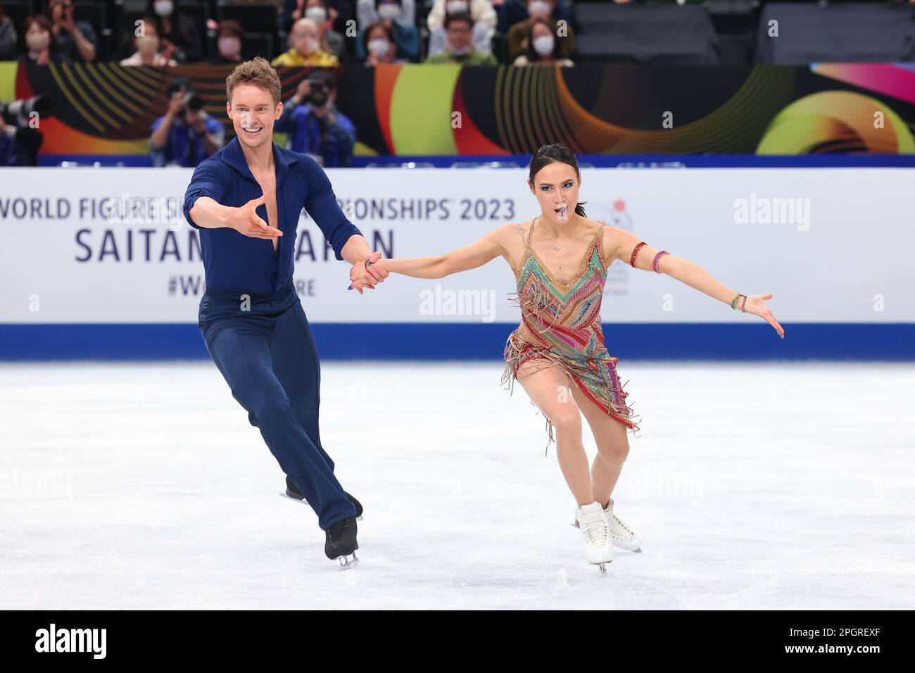 Saitama, Japan. 24th Mar, 2023. Madison Chock & Evan Bates (USA) Figure