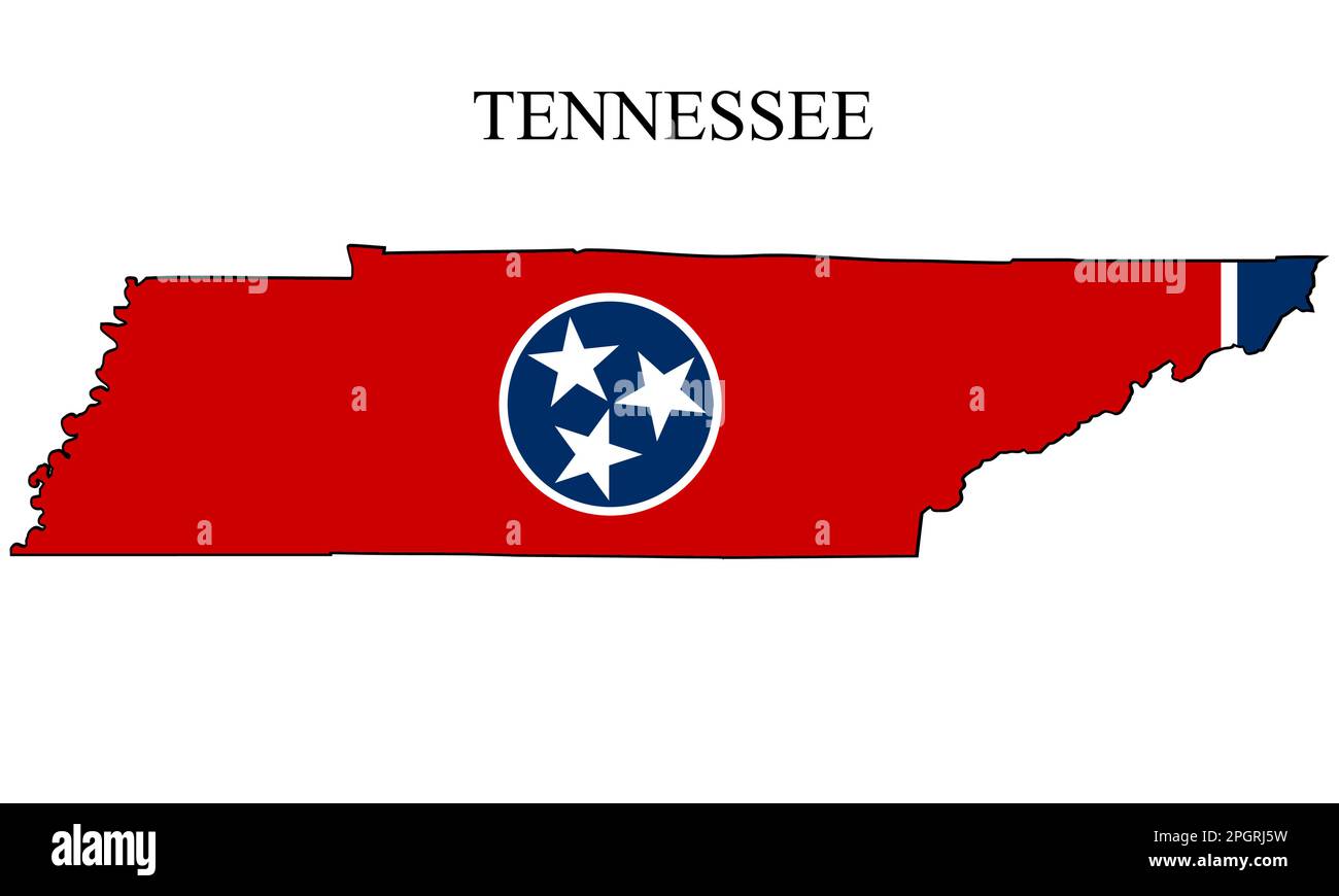 Tennessee map vector illustration - Tennessee Map Vector Illustration Global Economy State In America North America United States America Usa 2PGRJ5W