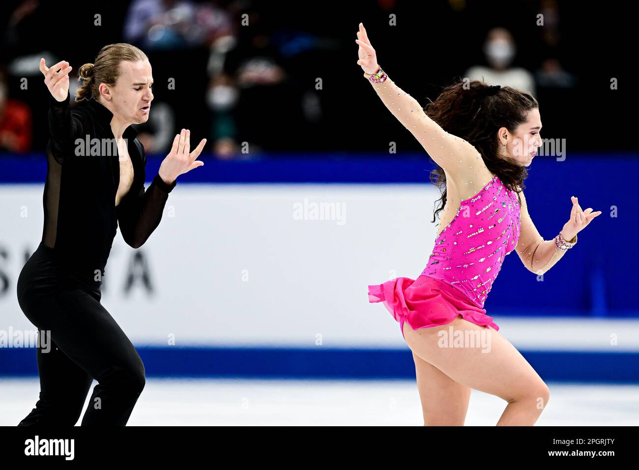 Olivia Josephine SHILLING & Leo BAETEN (BEL), during Ice Dance Rhythm
