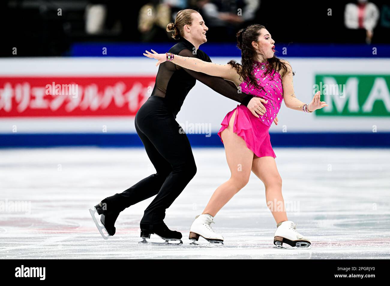 Olivia Josephine SHILLING & Leo BAETEN (BEL), during Ice Dance Rhythm