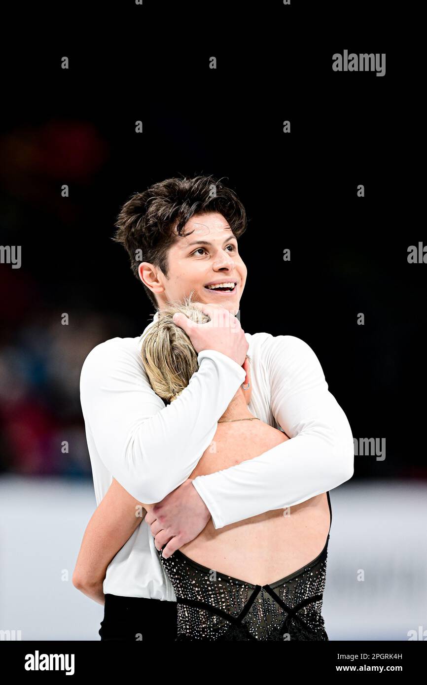 Solene MAZINGUE & Marko Jevgeni GAIDAJENKO (EST), during Ice Dance
