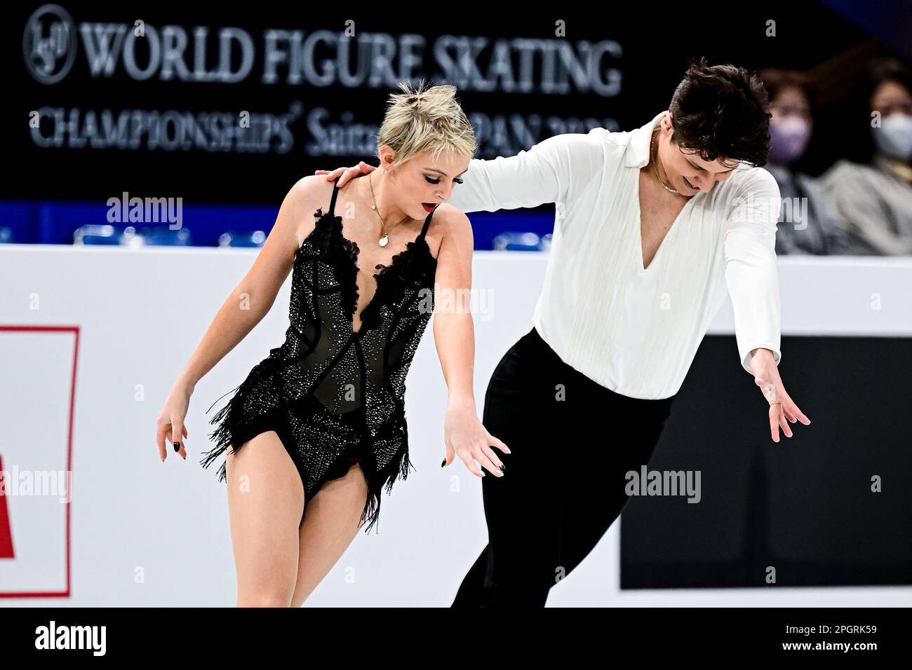 Solene MAZINGUE & Marko Jevgeni GAIDAJENKO (EST), during Ice Dance