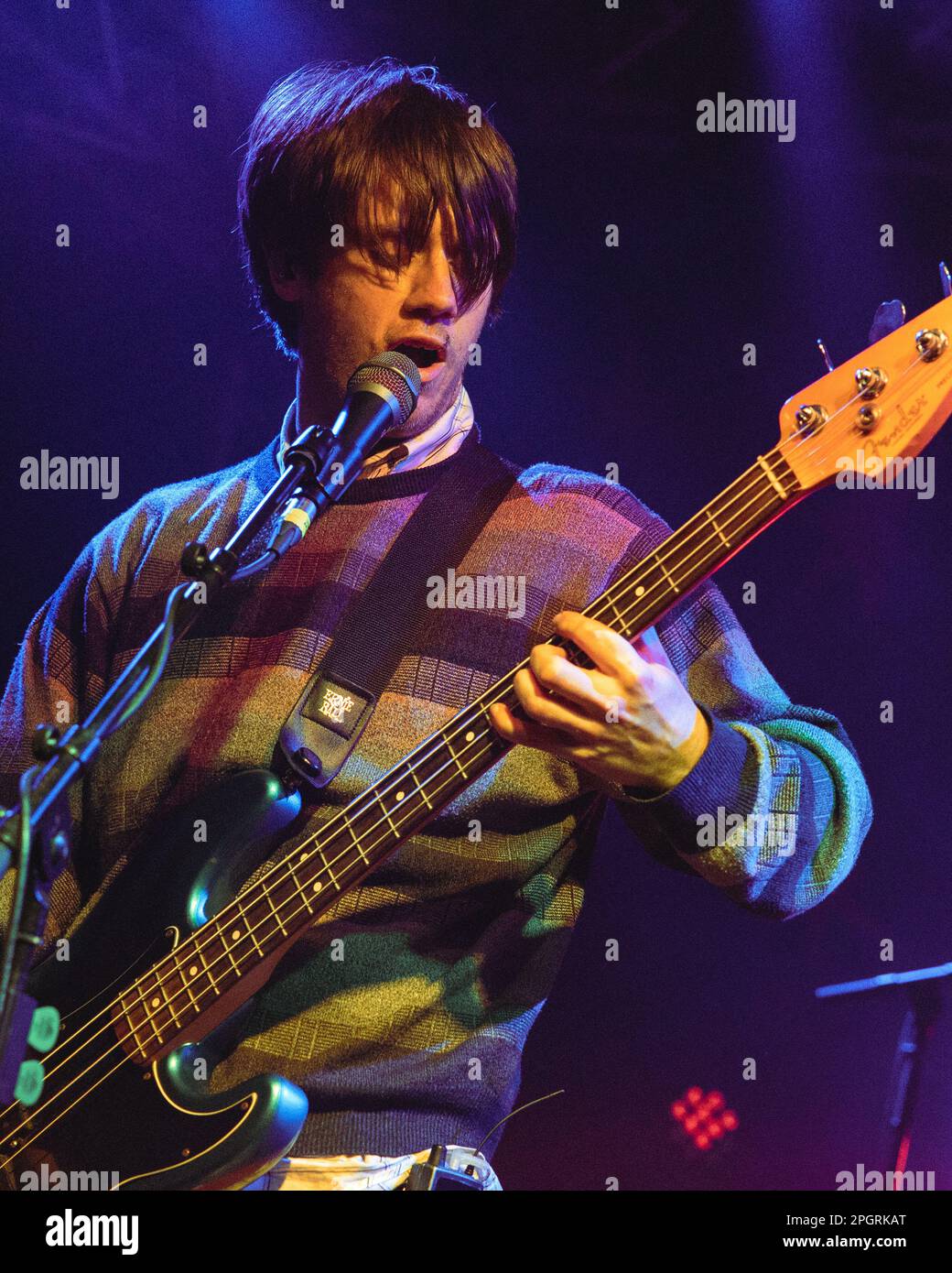 Milan, Italy, 23th Mar 2023. English post punk band Shame perform live