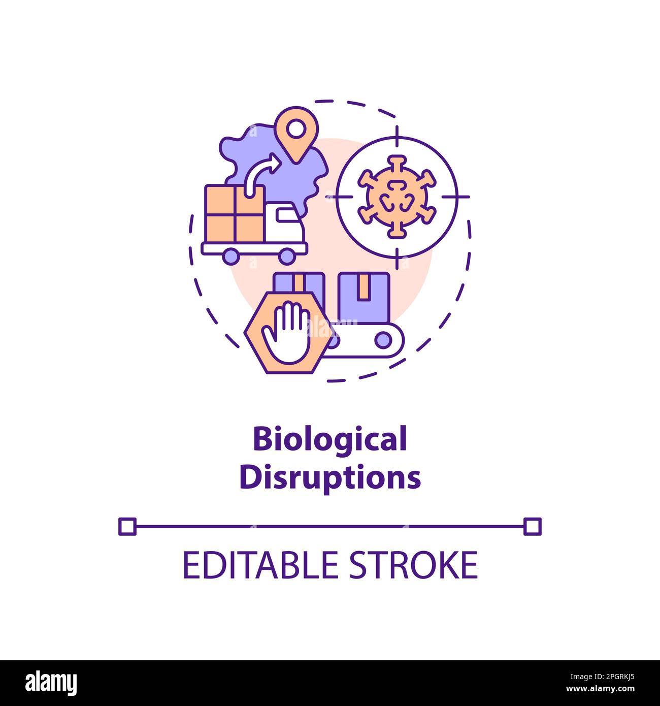 Global supply chain disruptions Stock Vector Images Alamy