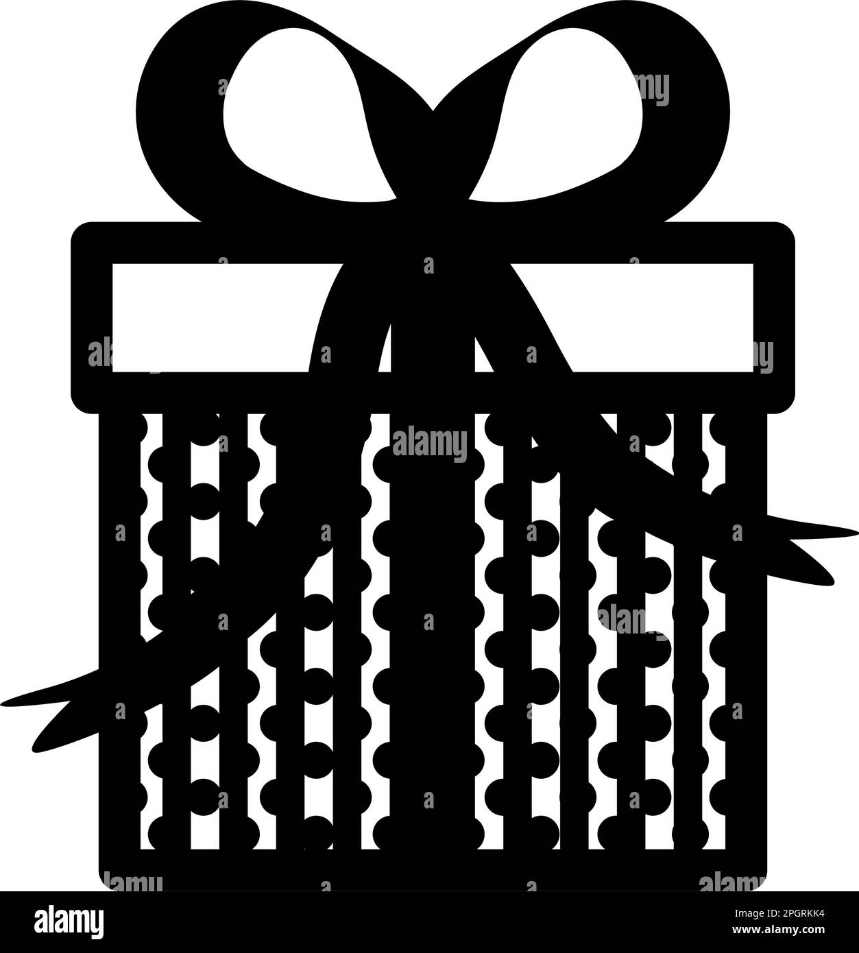 Decorate Gift box icon. Vector illustration Stock Vector Image & Art