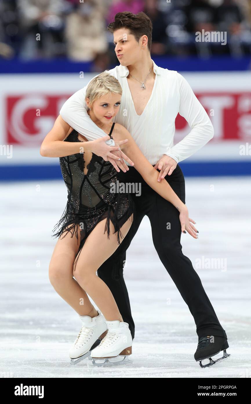 Saitama, Japan. 24th Mar, 2023. Solene Mazingue & Marko Jevgeni