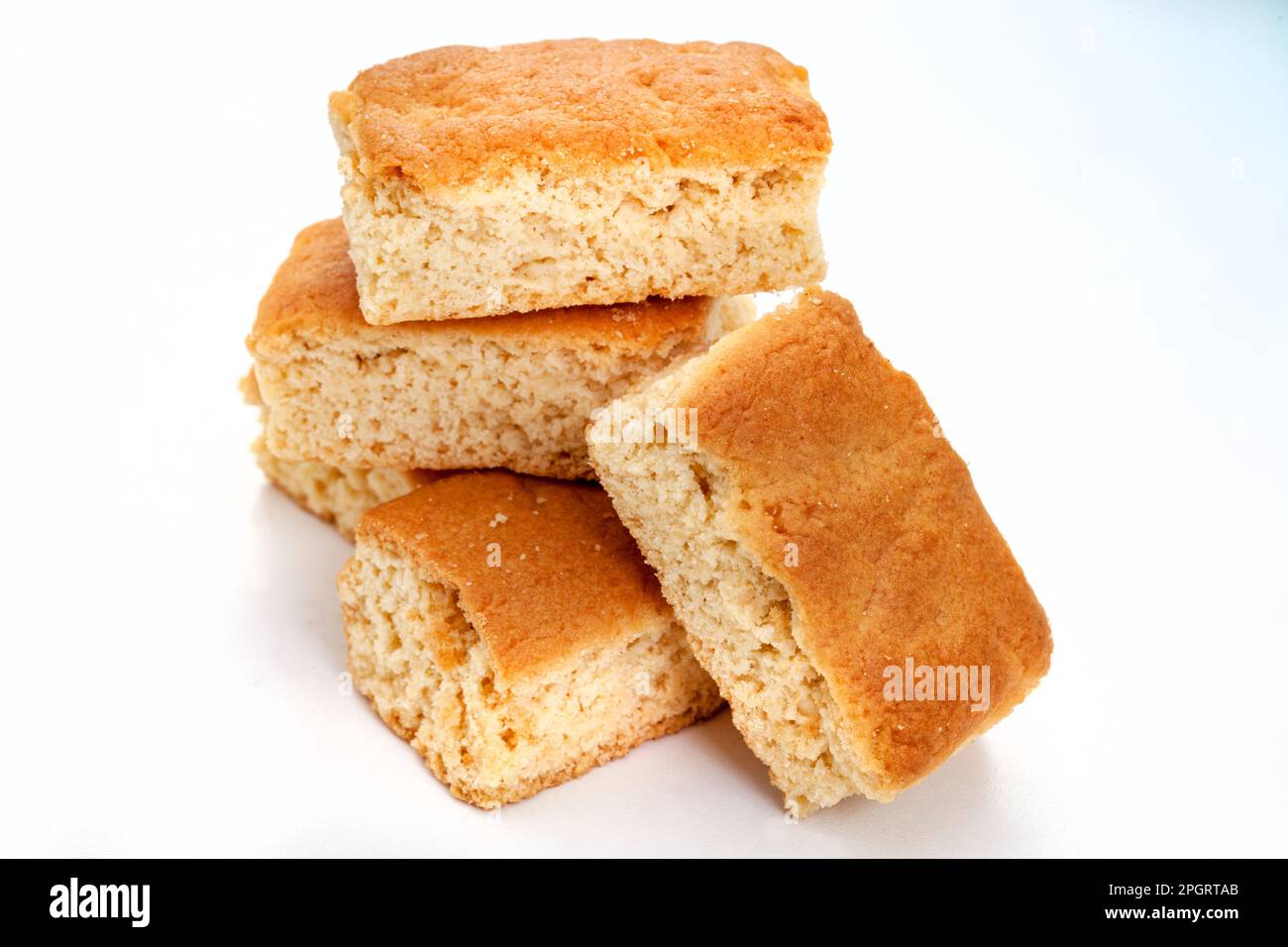 Traditional South African buttermilk rusks on white Stock Photo Alamy