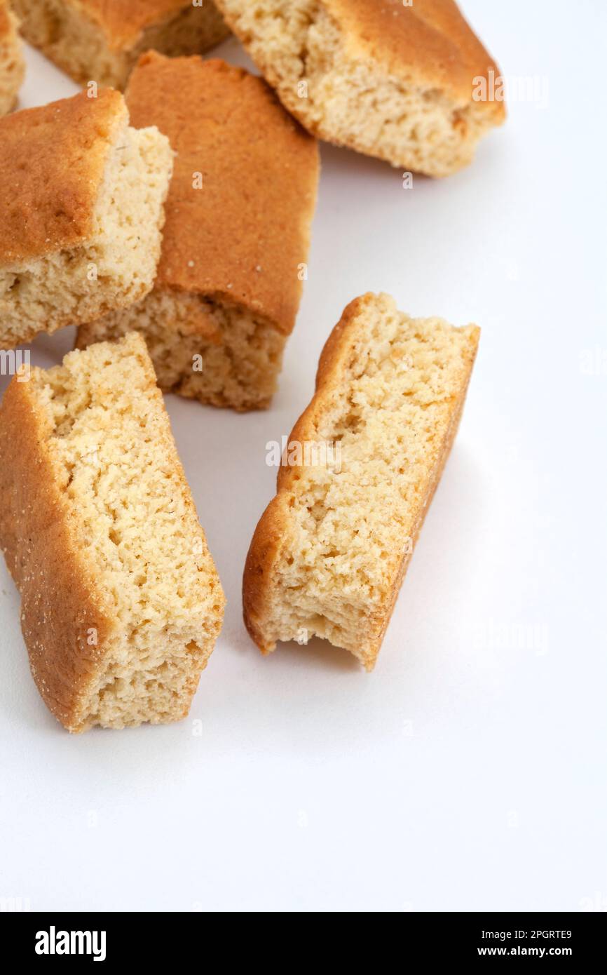 Traditional South African buttermilk rusks on white Stock Photo - Alamy