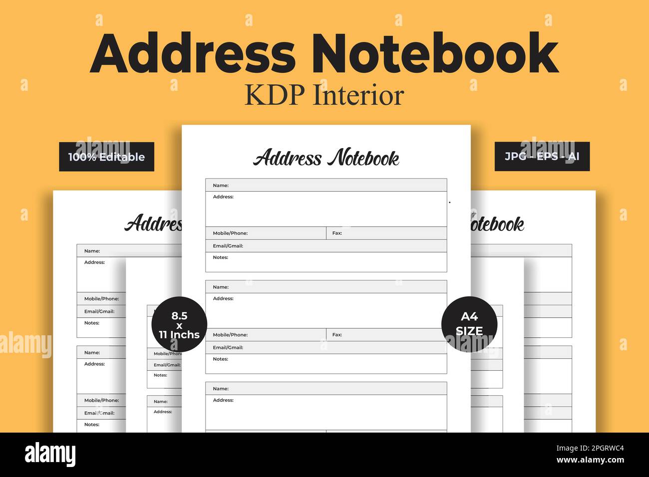 Address book kdp interior hires stock photography and images Alamy
