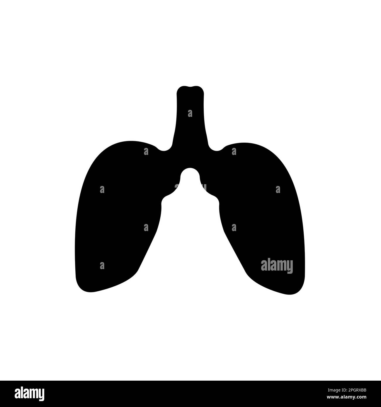 Human organ lung. Vector illustration. Stock Vector