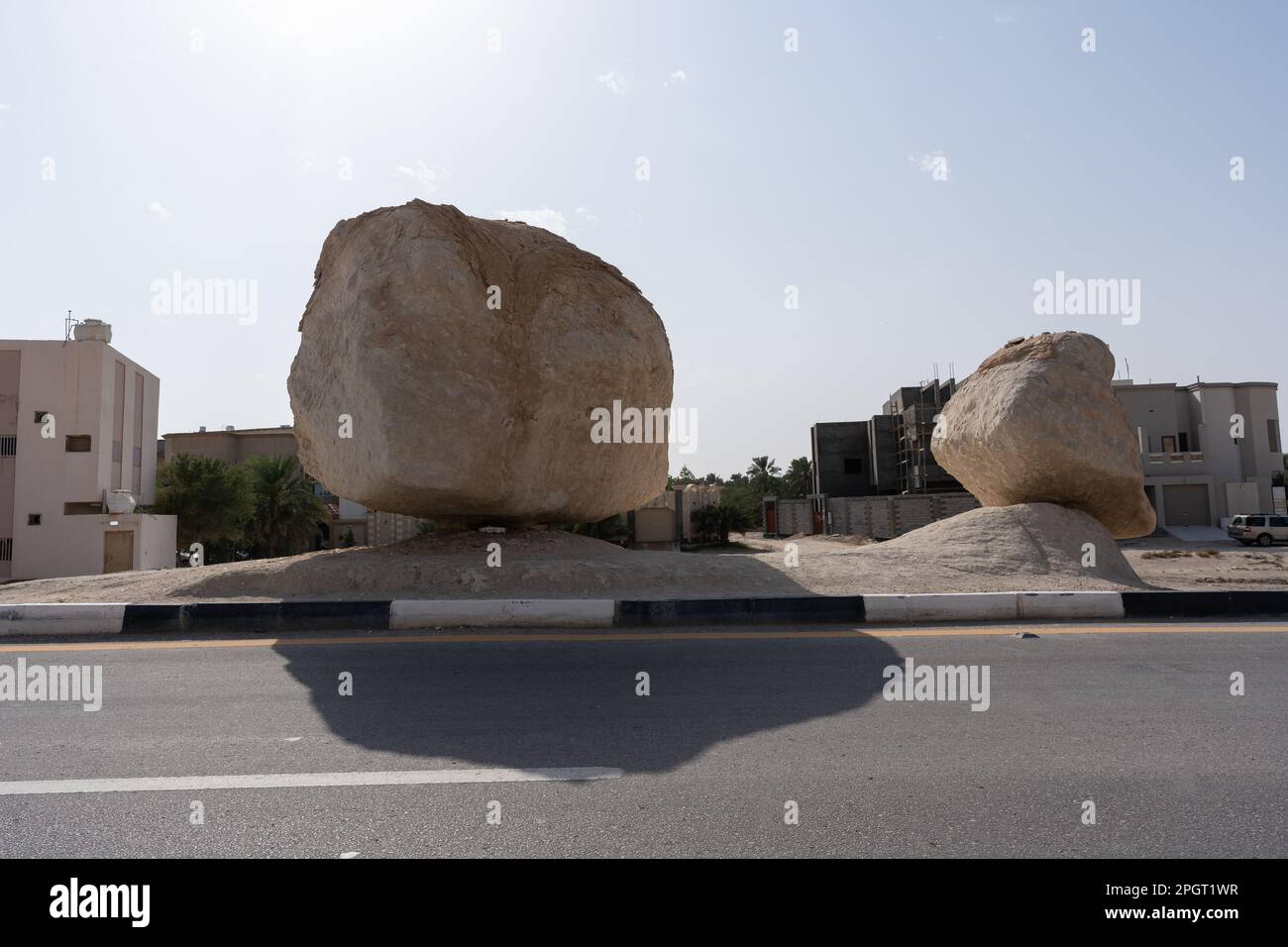 Floating rock in Al Hasa, Al Hofuf Saudi Arabia Stock Photo
