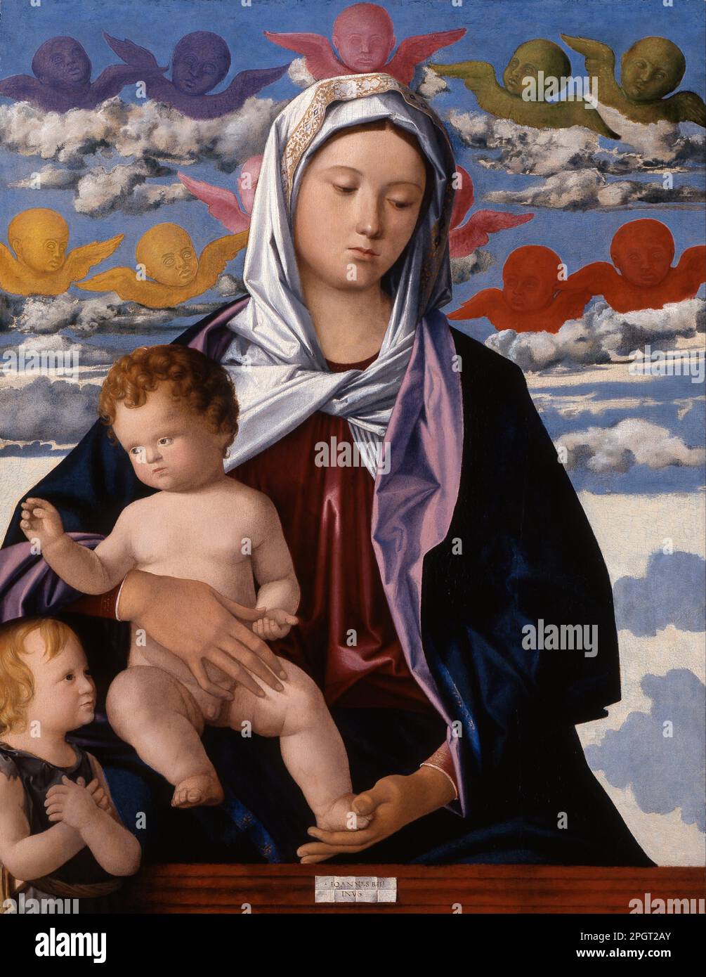Madonna and Child with St. John the Baptist between circa 1490 and ...