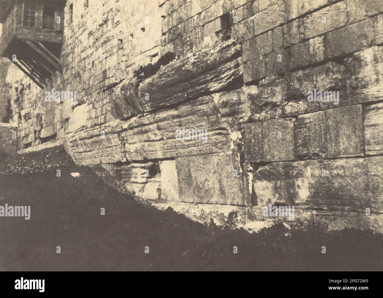 Jérusalem. Enceinte du Temple. Arche du pont salomonien qui reliait ...