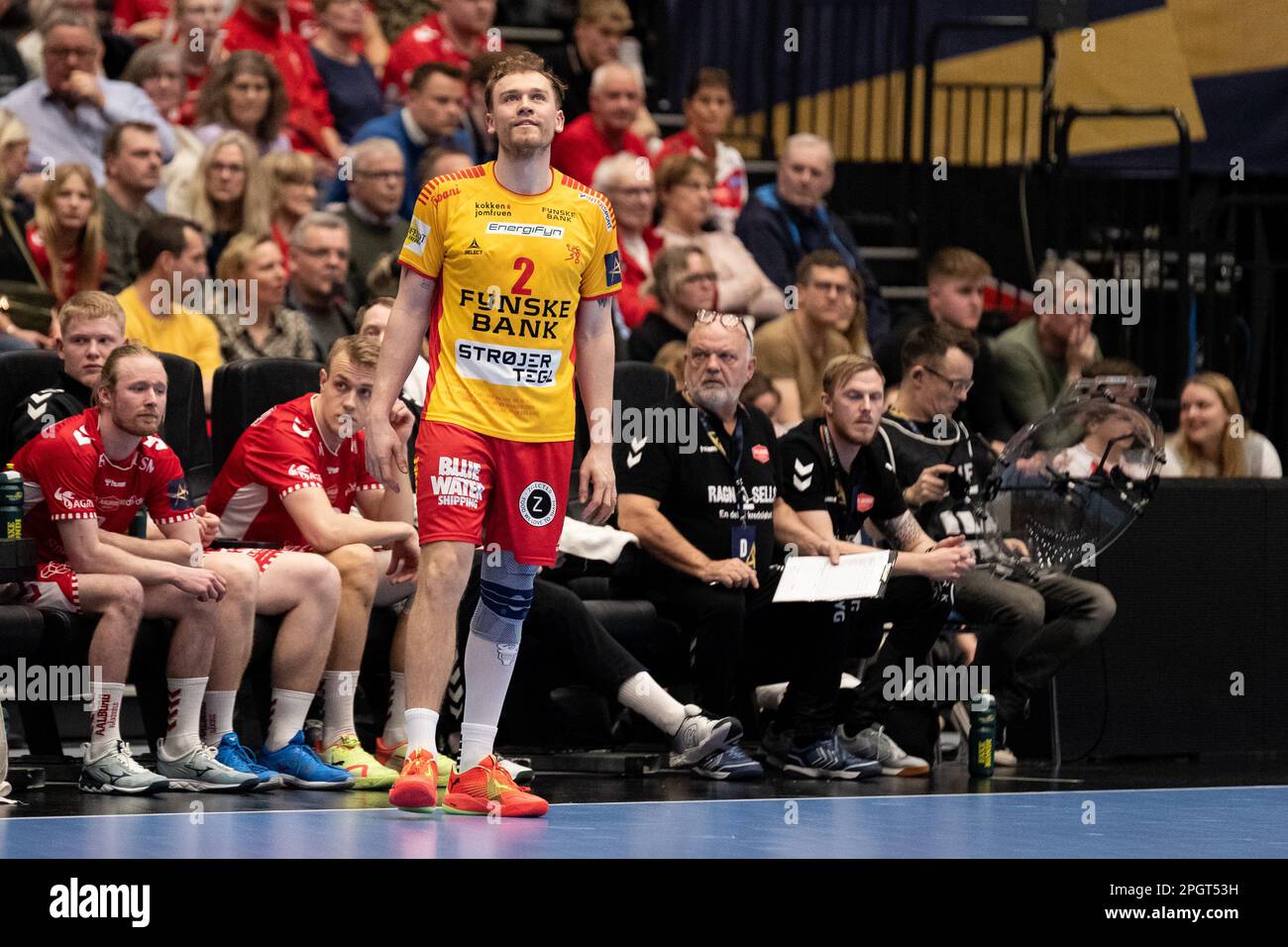 Denmark. 23rd Mar, 2023. Simon Pytlick (2) of GOG seen during