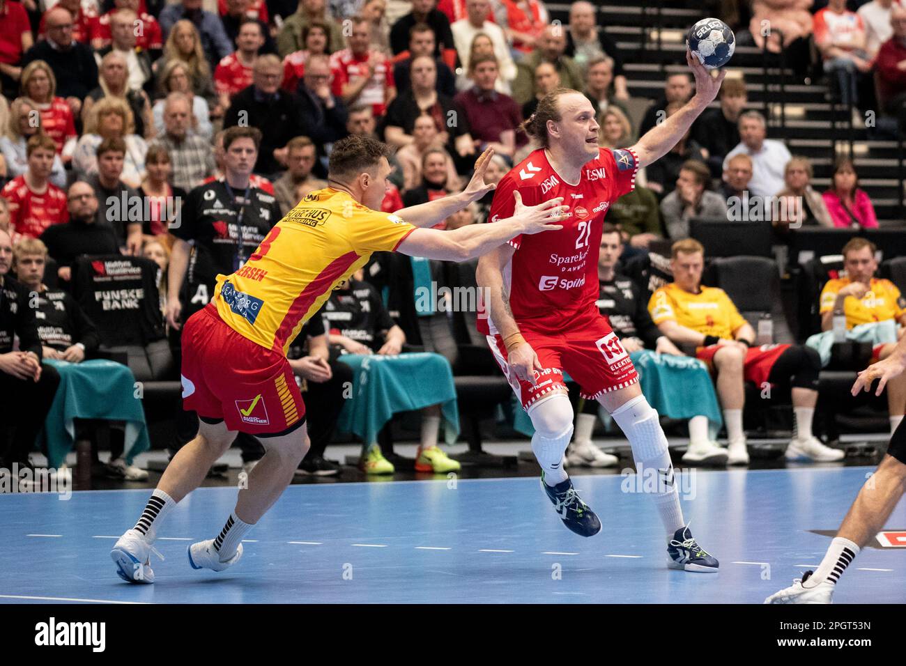 Denmark. 23rd Mar, 2023. Henrik Mollgaard (21) of