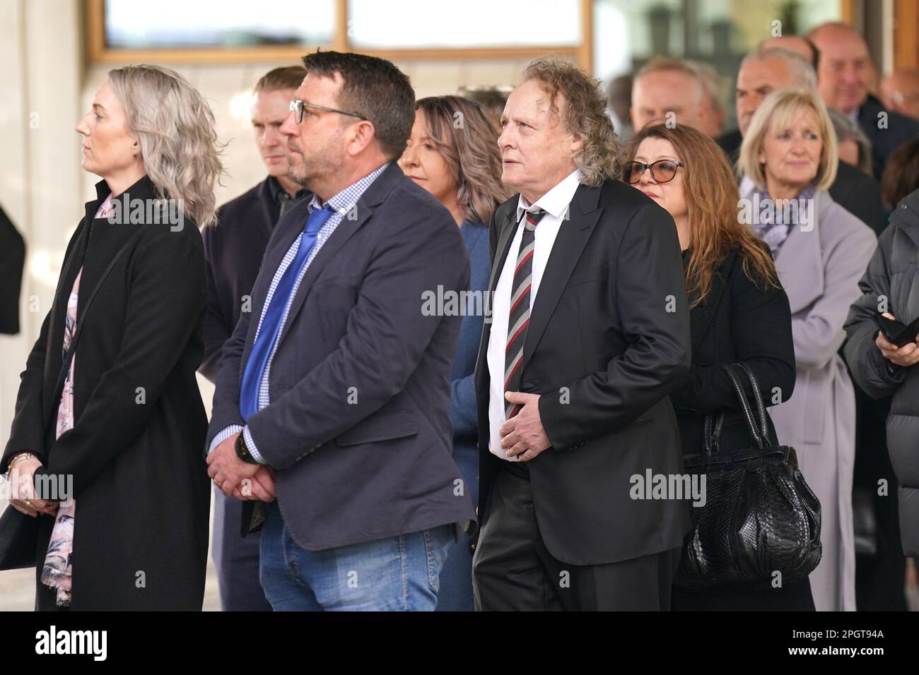 Milton Keynes Dons chairman Pete Winkelman (centre right) ahead of a