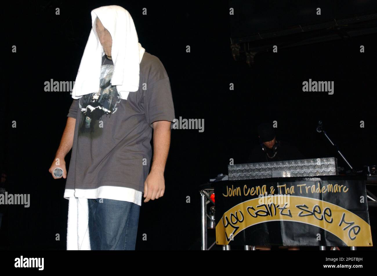 Milan Italy 16/09/2005 :  John Cena, John Cena and Tha Trademarc live concert at the Rolling Stone nightclub Stock Photo