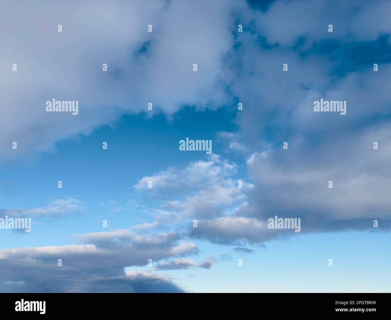 Blue sky and white cloud Stock Photo