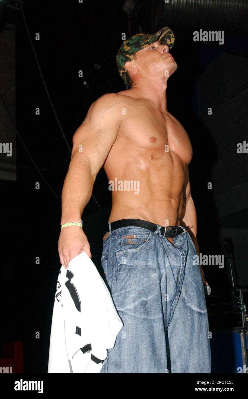 Milan Italy 16/09/2005 :  John Cena, John Cena and Tha Trademarc live concert at the Rolling Stone nightclub Stock Photo