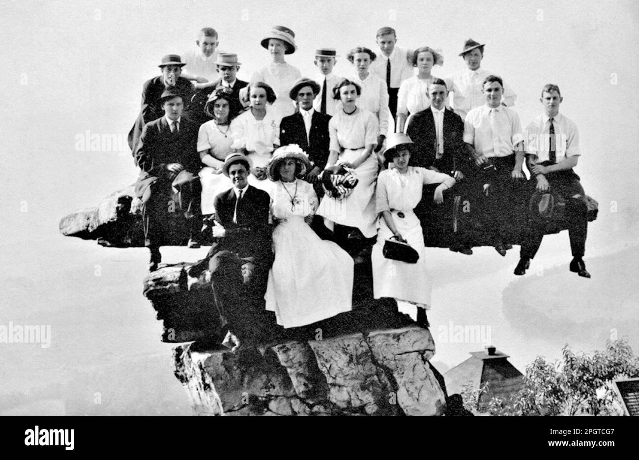 Umbrella Rock, Lookout Mountain, Tennessee, USA RetroVintage