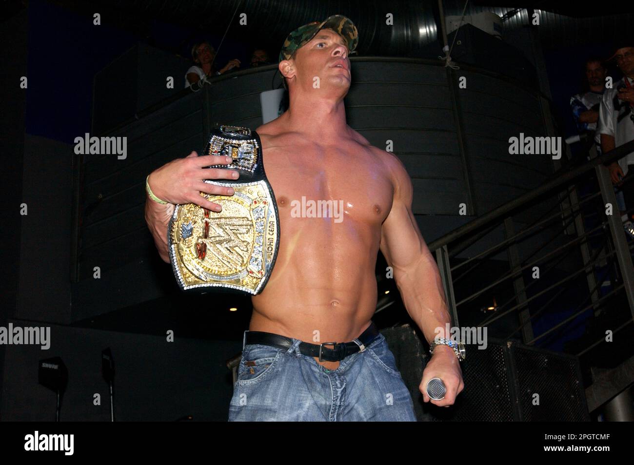 Milan Italy 16/09/2005 :  John Cena, John Cena and Tha Trademarc live concert at the Rolling Stone nightclub Stock Photo