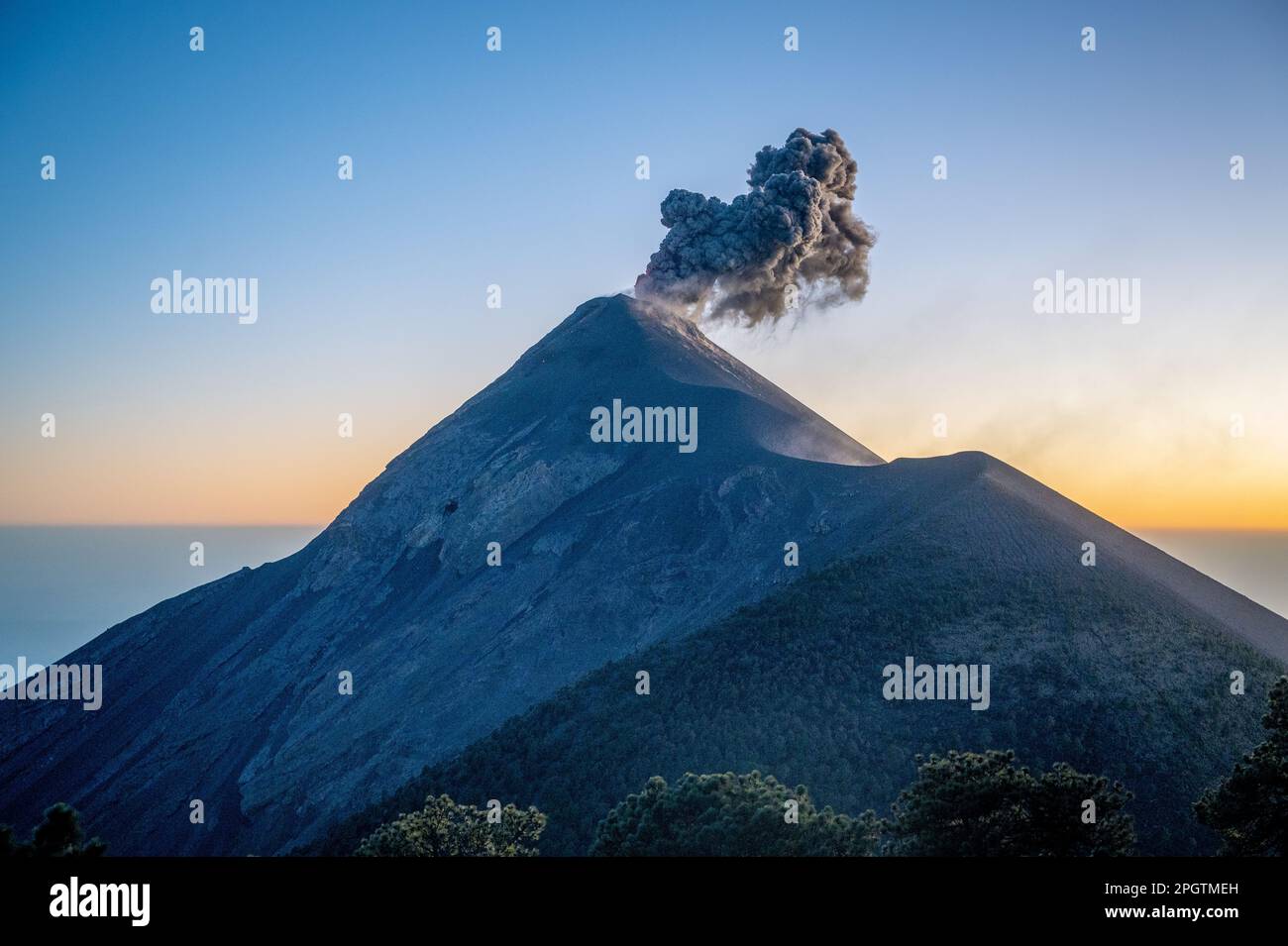Fuego Volcano erupting in Guatemala Stock Photo - Alamy