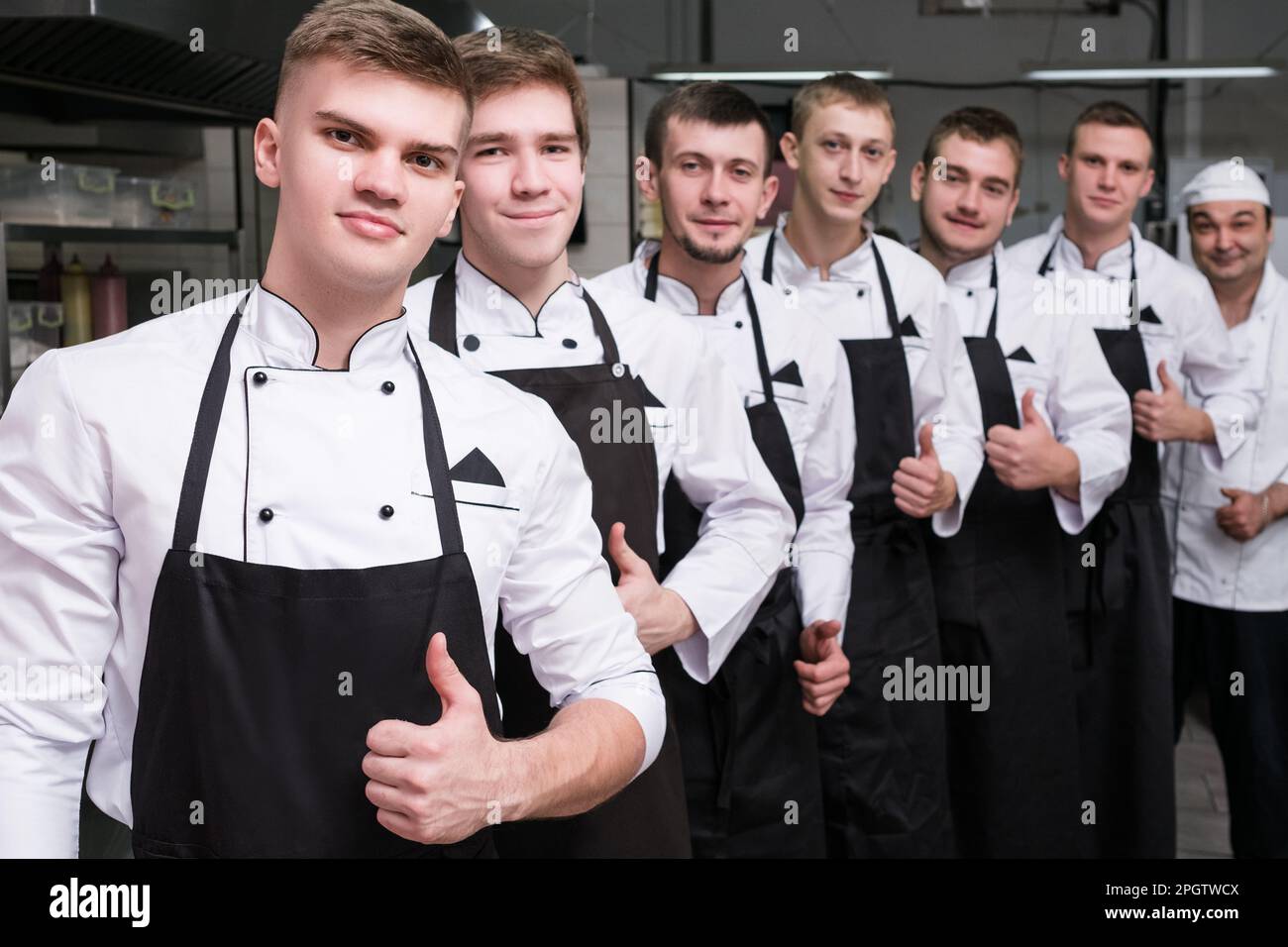cooking talent tv show contestants Stock Photo Alamy