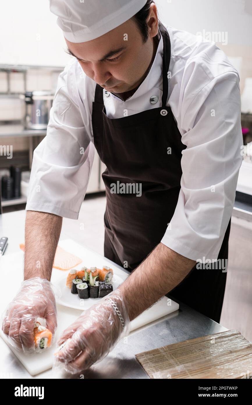 sushi serving traditional japanese food restaurant Stock Photo Alamy