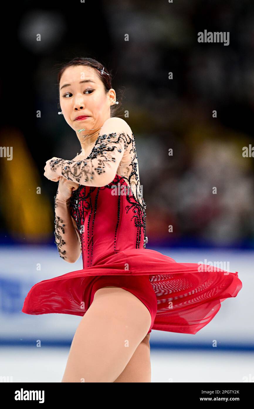 Mai MIHARA (JPN), during Women Free Skating, at the ISU World Figure