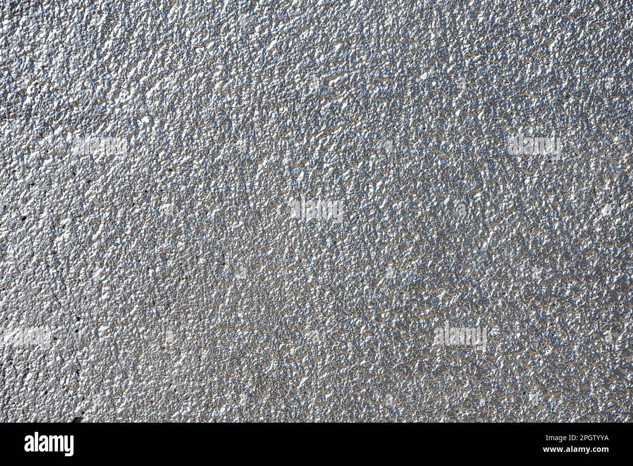 Background from a silver painted and plastered wall Stock Photo