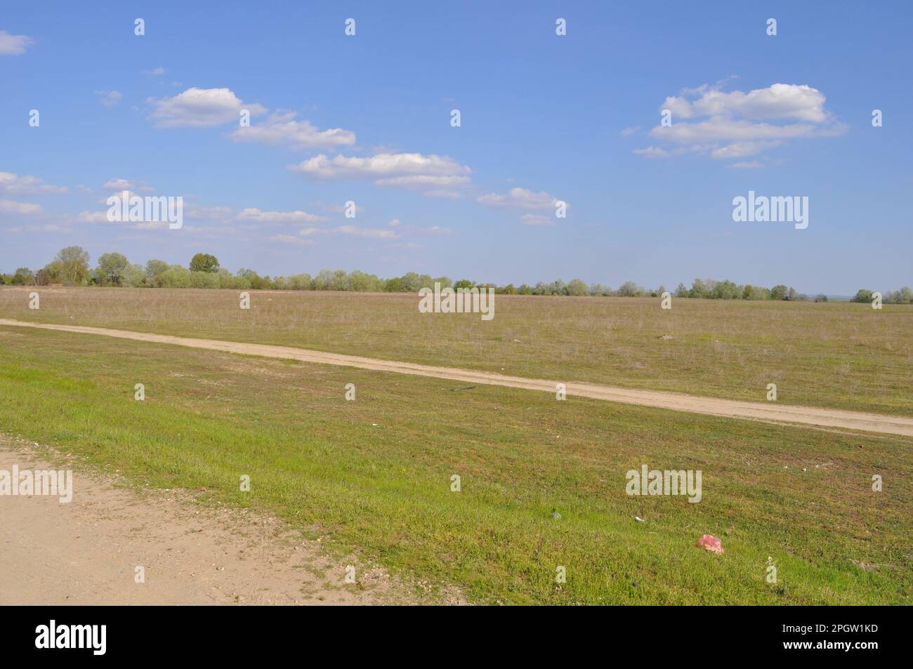 countryside in Vojvodina, Serbia Stock Photo