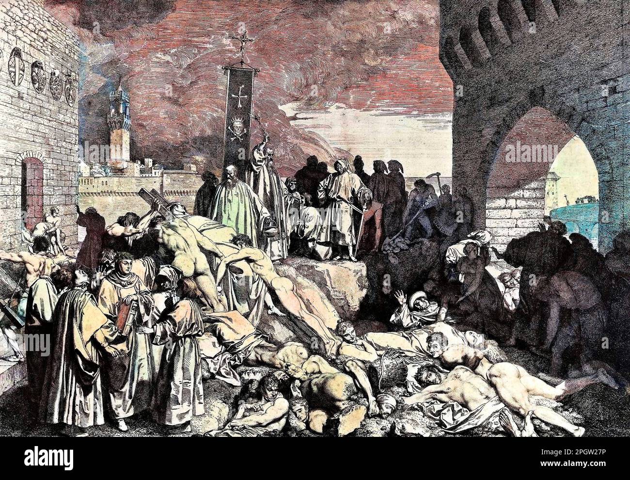 The plague of florence in 1348 hi-res stock photography and images - Alamy