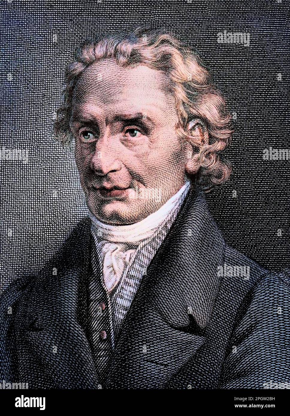 Portrait of Pietro Giordani (1774-1848), Italian writer. Stock Photo