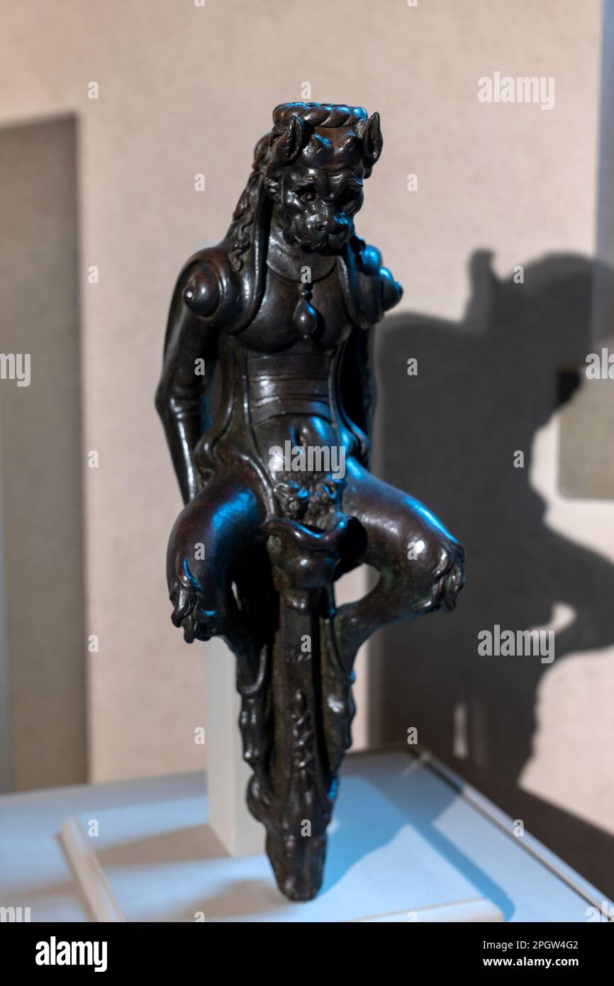 Giambologna&amp;#39;s &amp;#39;Diavolino&amp;quot; Little devil, bronze standard bearer on ...
