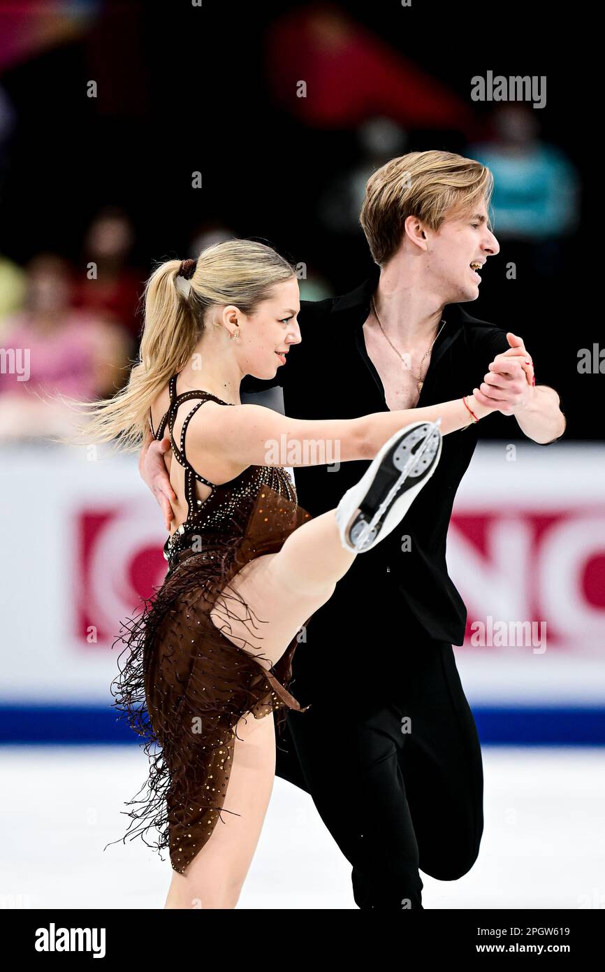 Paulina RAMANAUSKAITE & Deividas KIZALA (LTU), during Ice Dance Rhythm