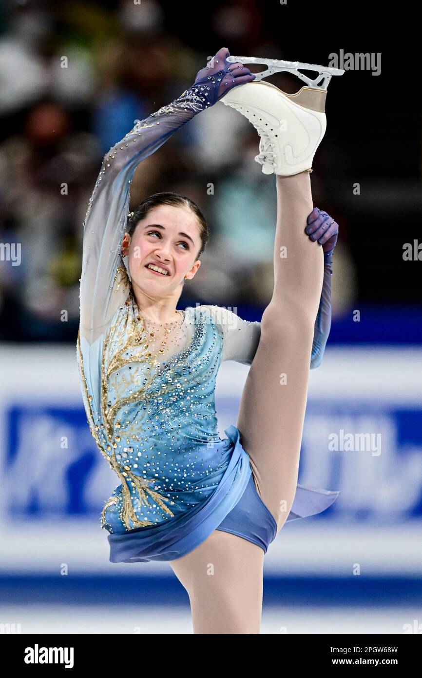 Isabeau LEVITO (USA), during Women Free Skating, at the ISU World