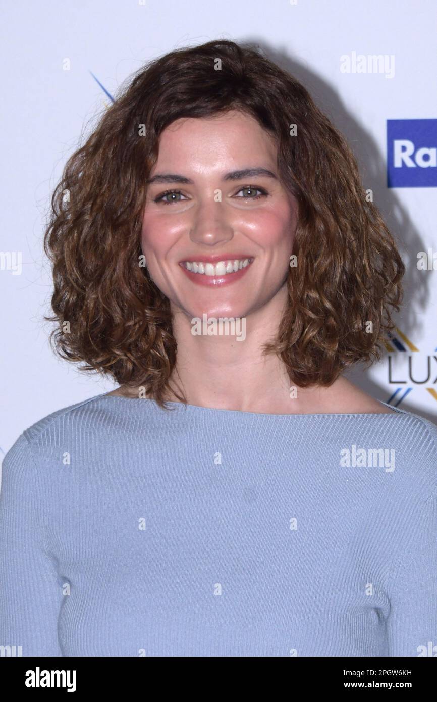 Roma, Italy. 24th Mar, 2023. Giusy Buscemi during photocall of the Rai Uno  television drama Un passo dal Cielo 7, News in Roma, Italy, March 24 2023  Credit: Independent Photo AgencyAlamy Live