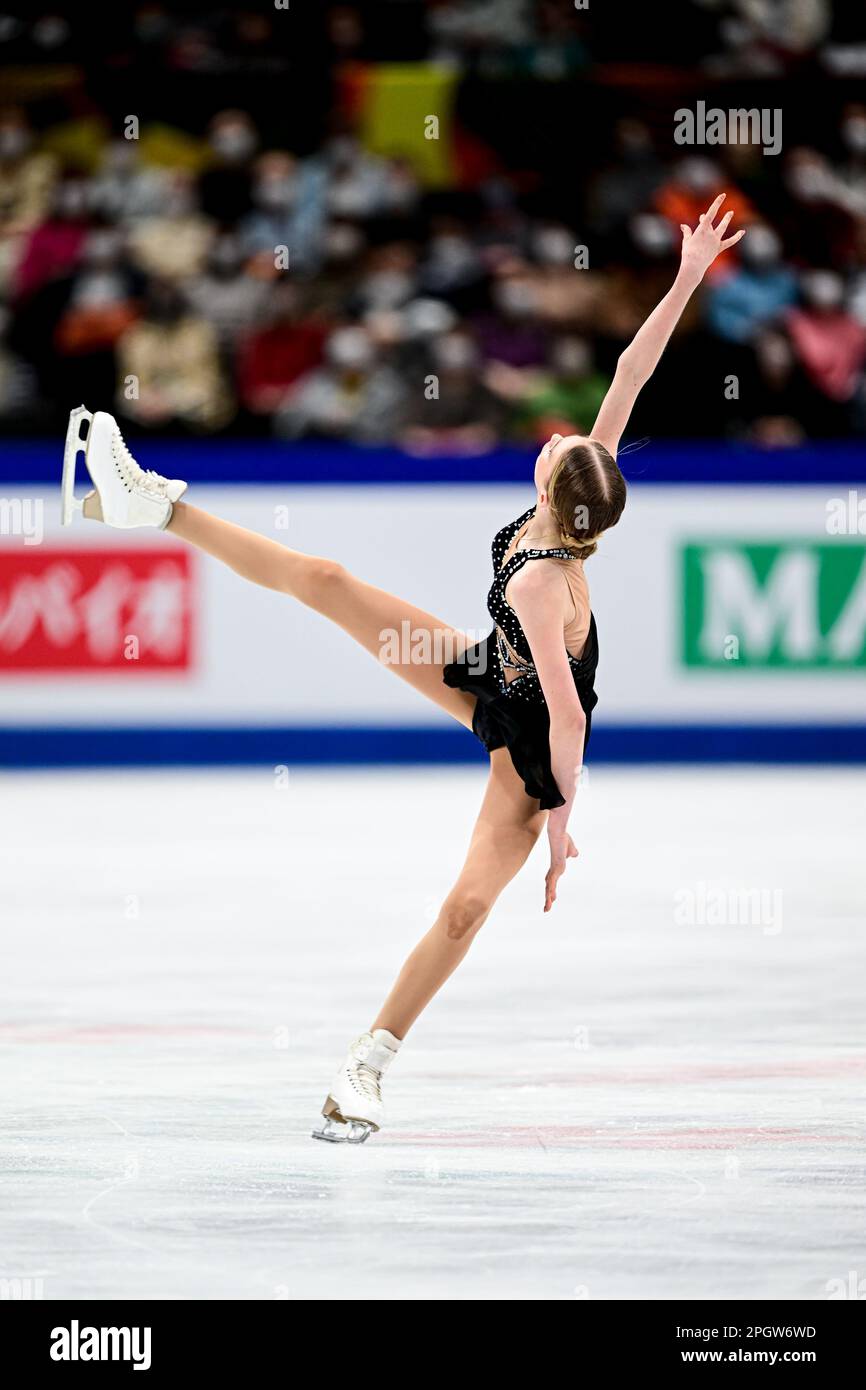Kimmy REPOND (SUI), during Women Free Skating, at the ISU World Figure