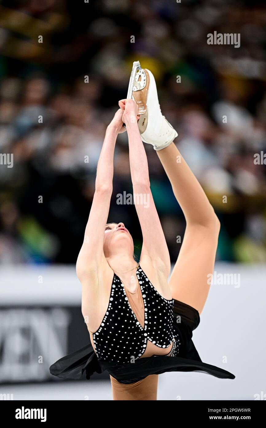 Kimmy REPOND (SUI), during Women Free Skating, at the ISU World Figure