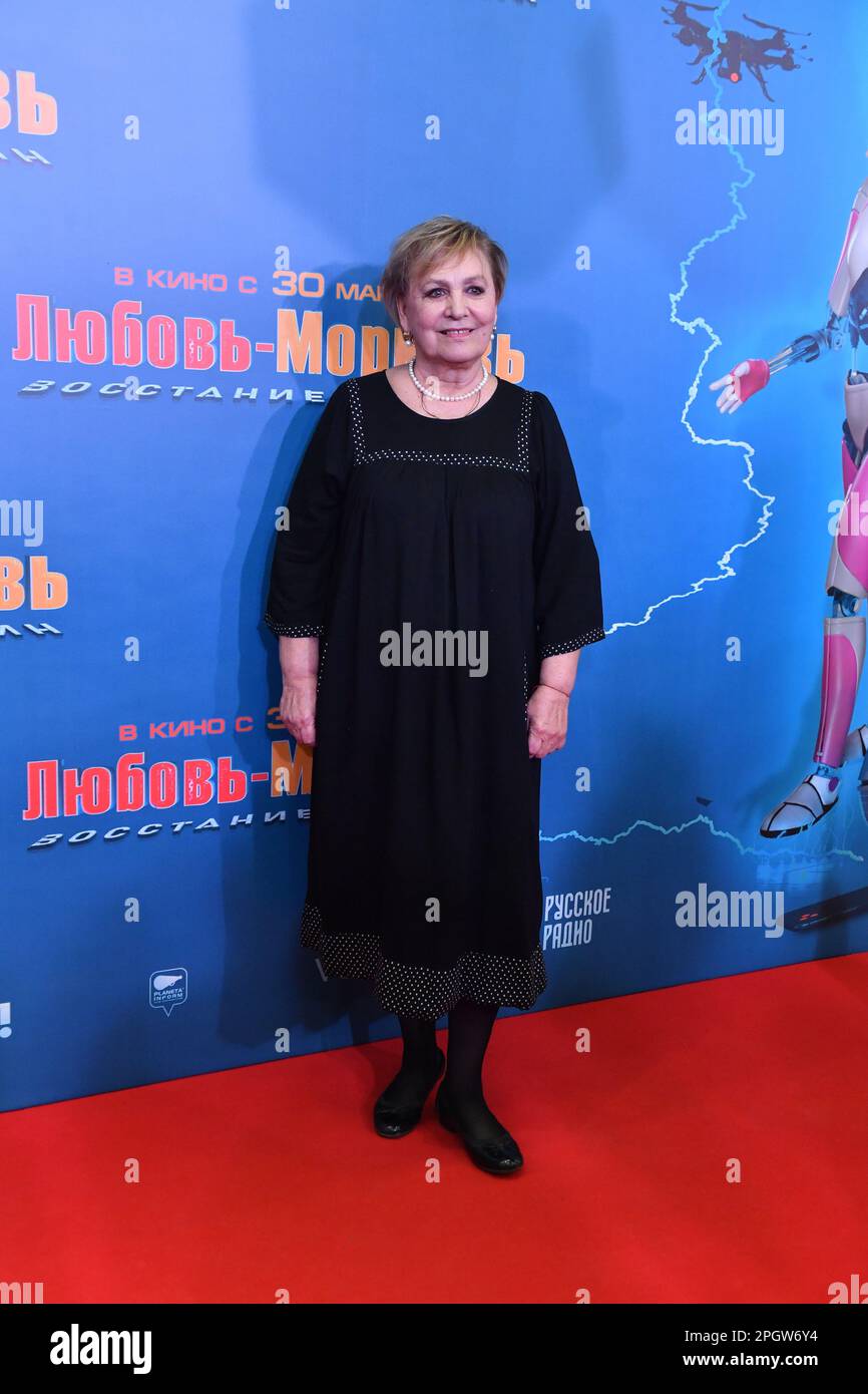 Moscow. TV presenter Tatyana Sudets at the premiere of Andrei Volgin's