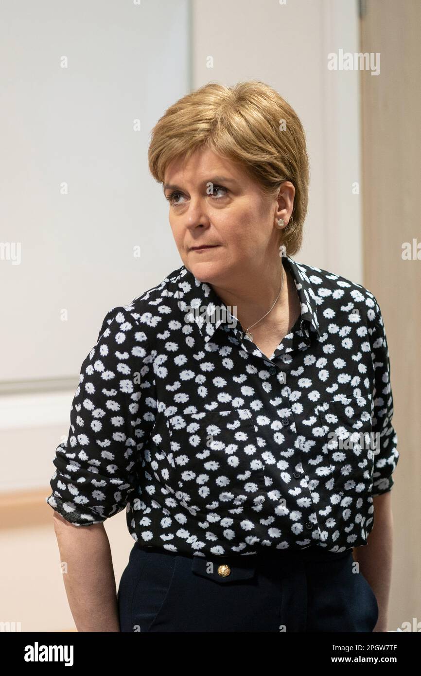First Minister Nicola Sturgeon carries out her final official