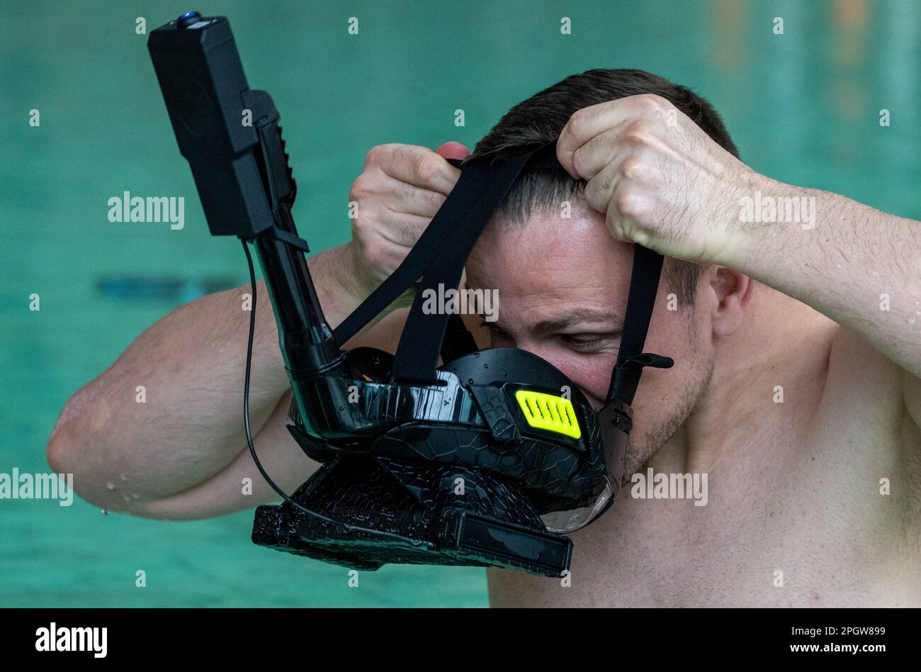 24 March 2023, SaxonyAnhalt, Halle (Saale) Former swimmer and world