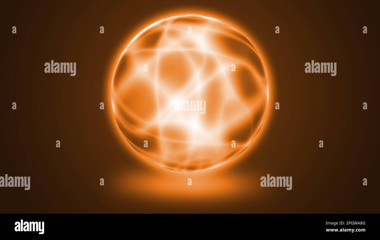 Abstract background of glowing sphere. . Glowing sphere. fire flame ...