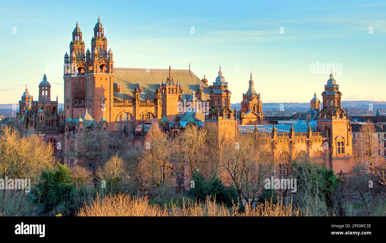 Kelvingrove museum and art gallery front view Stock Photo