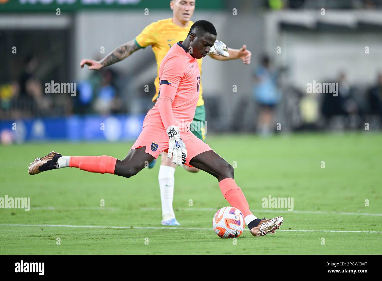 Sydney, Australia. 24th Mar, 2023. MoisÈs RamÌrez of Ecuador National Men's soccer team in action during the 'Welcome Home' soccer match between Australia and Ecuador at the CommBank Stadium. Final score: 3:1 Australia : Ecuador. Credit: SOPA Images Limited/Alamy Live News Stock Photo