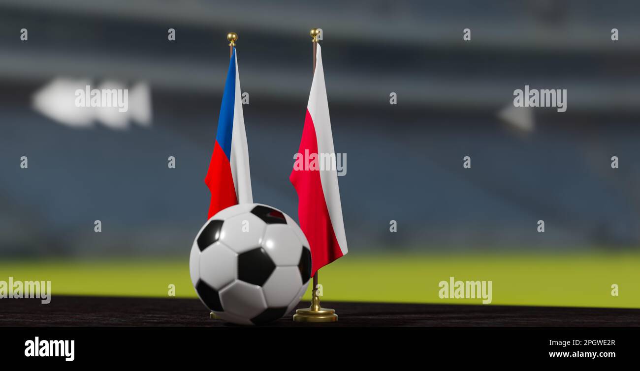 UEFA 2024 Soccer Czech vs Poland European Championship Qualification