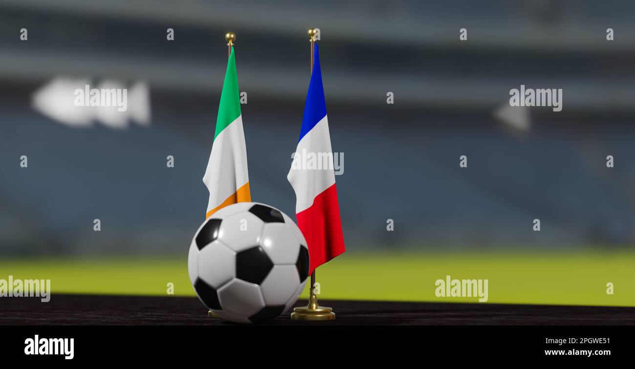 UEFA 2024 Soccer Ireland vs France European Championship Qualification