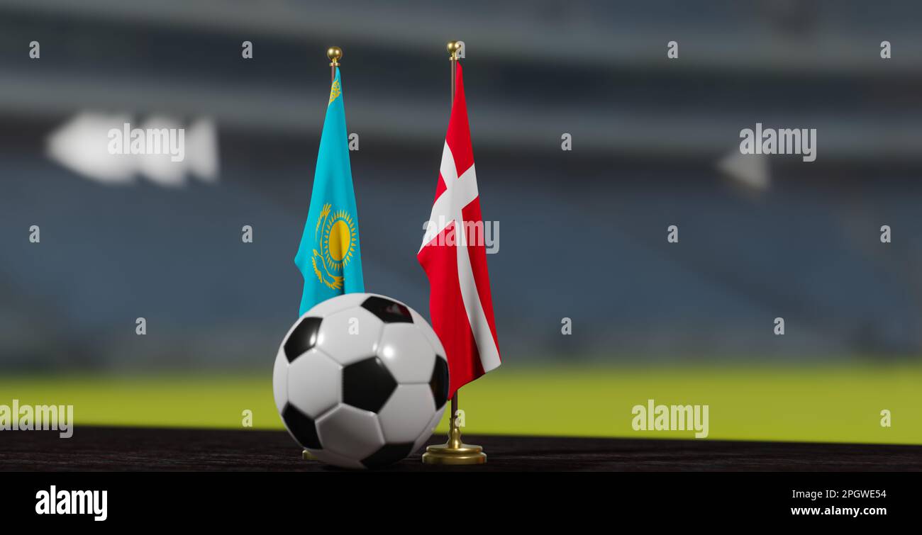 UEFA 2024 Soccer Kazakhstan vs Denmark European Championship