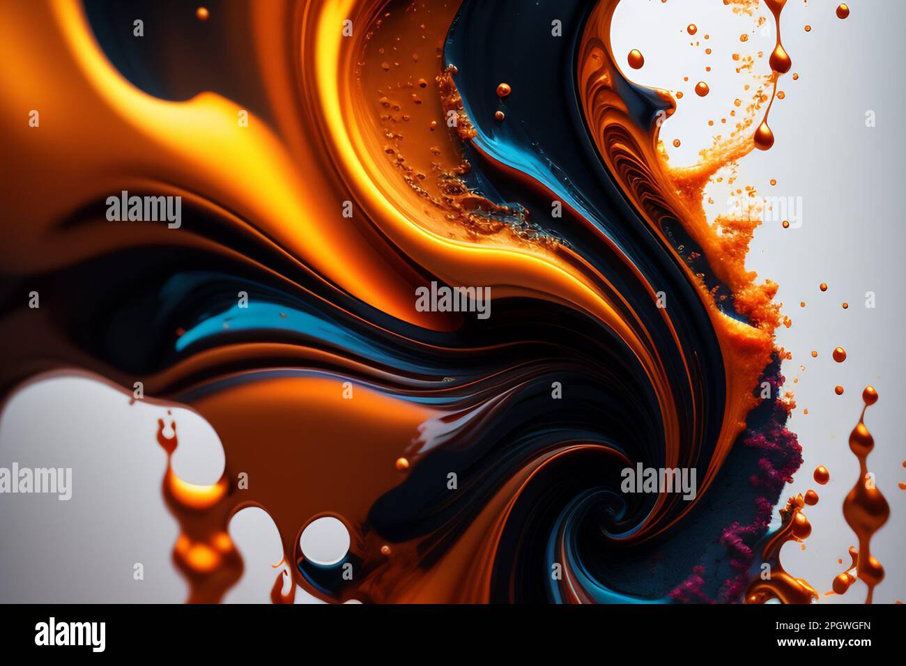 Flowing curve particles background hi-res stock photography and images ...