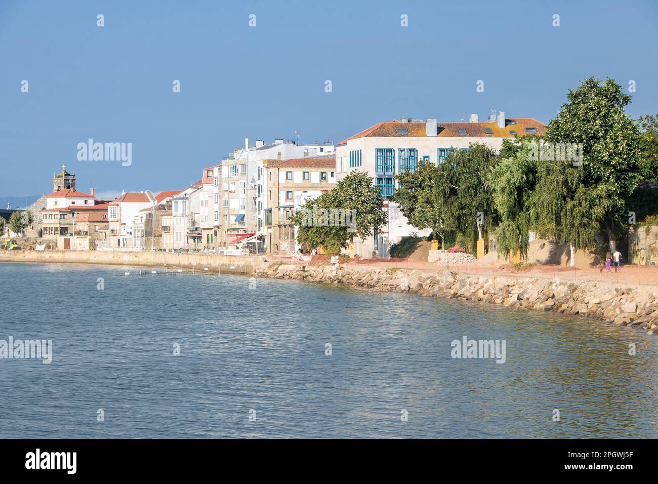 View of the village of Bouzas in Galicia, Spain Stock Photo